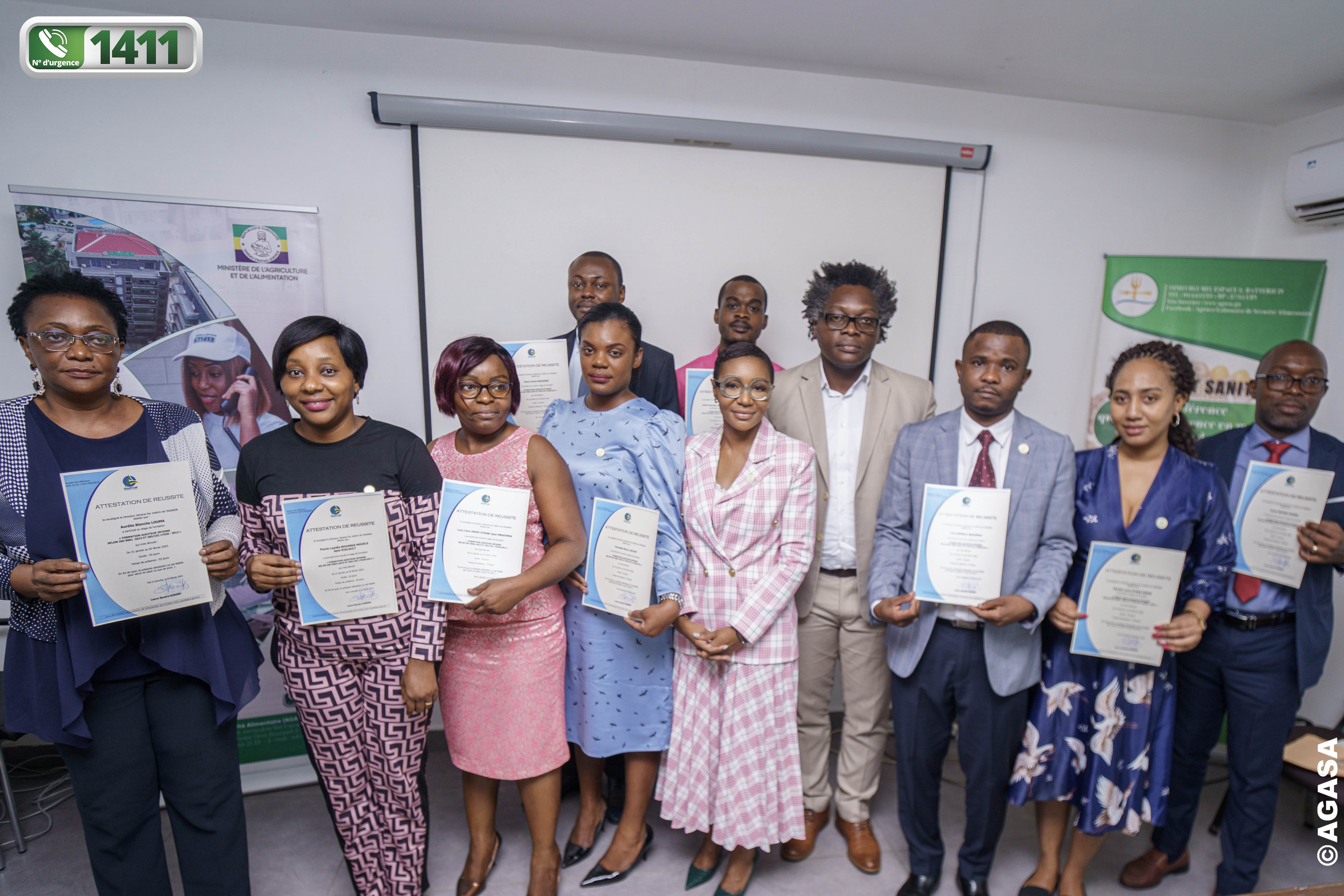 Formation des auditeurs internes : Cérémonie de remise des attestations de réussite.